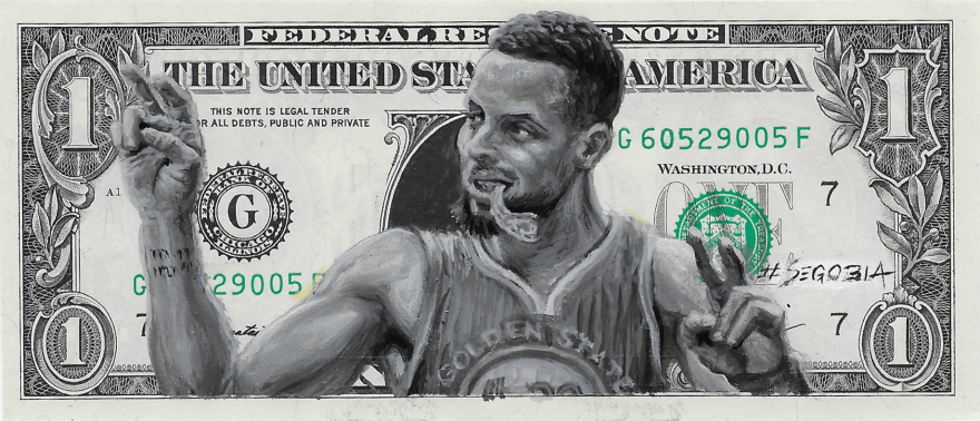 Curry, acrylic on canvas